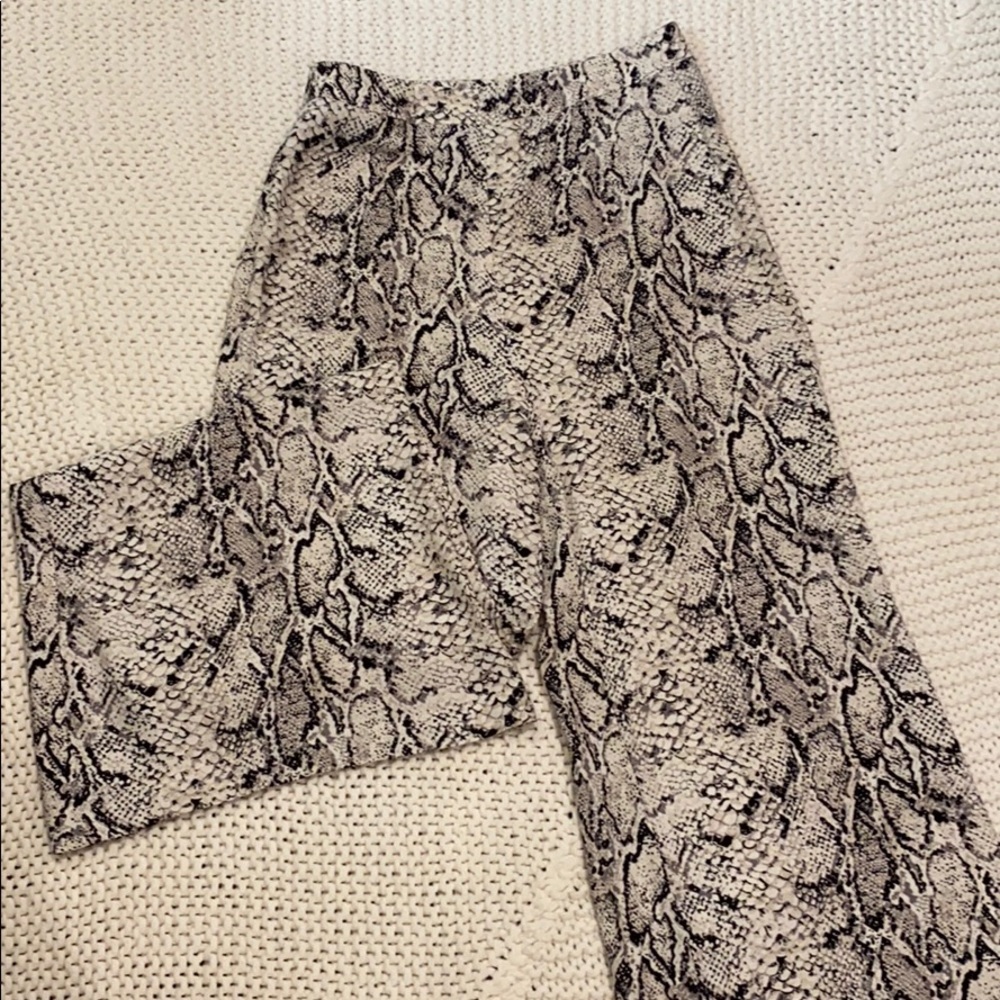Reformation snake print pants